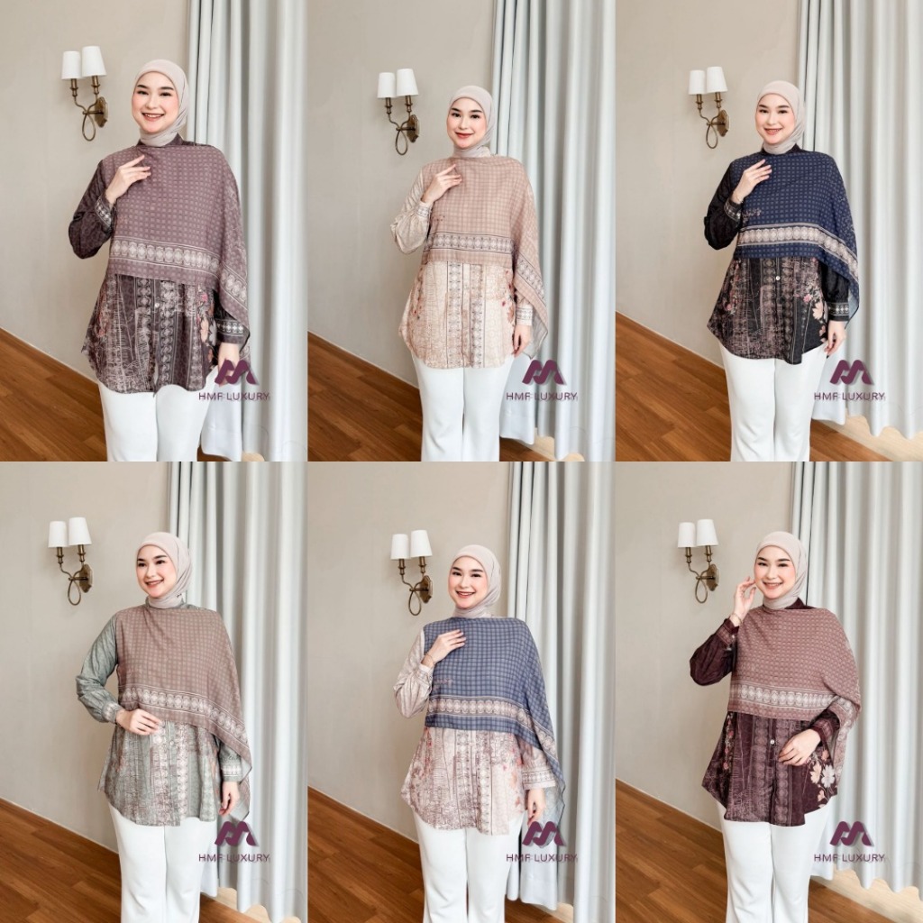 LuxuryFashion READY KEMEJA WANITA YURA SHIRT BY HMF LUXURY BEST SELLER