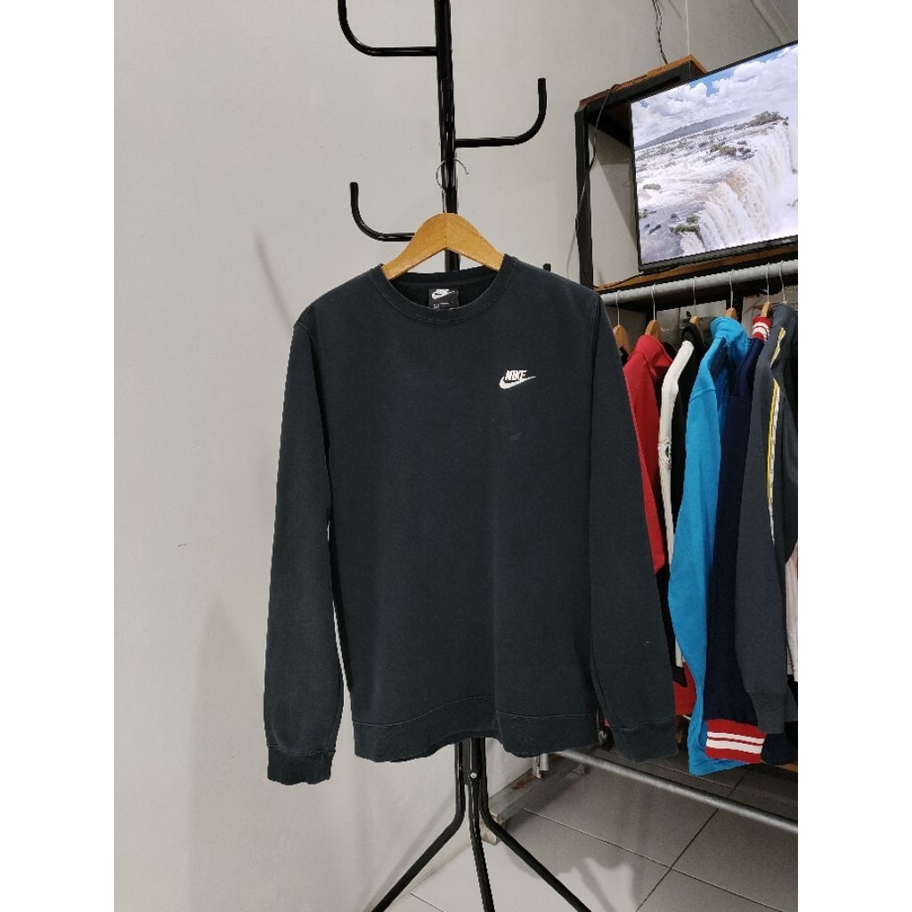 Crewneck Sweater Nike Big Logo Black Original