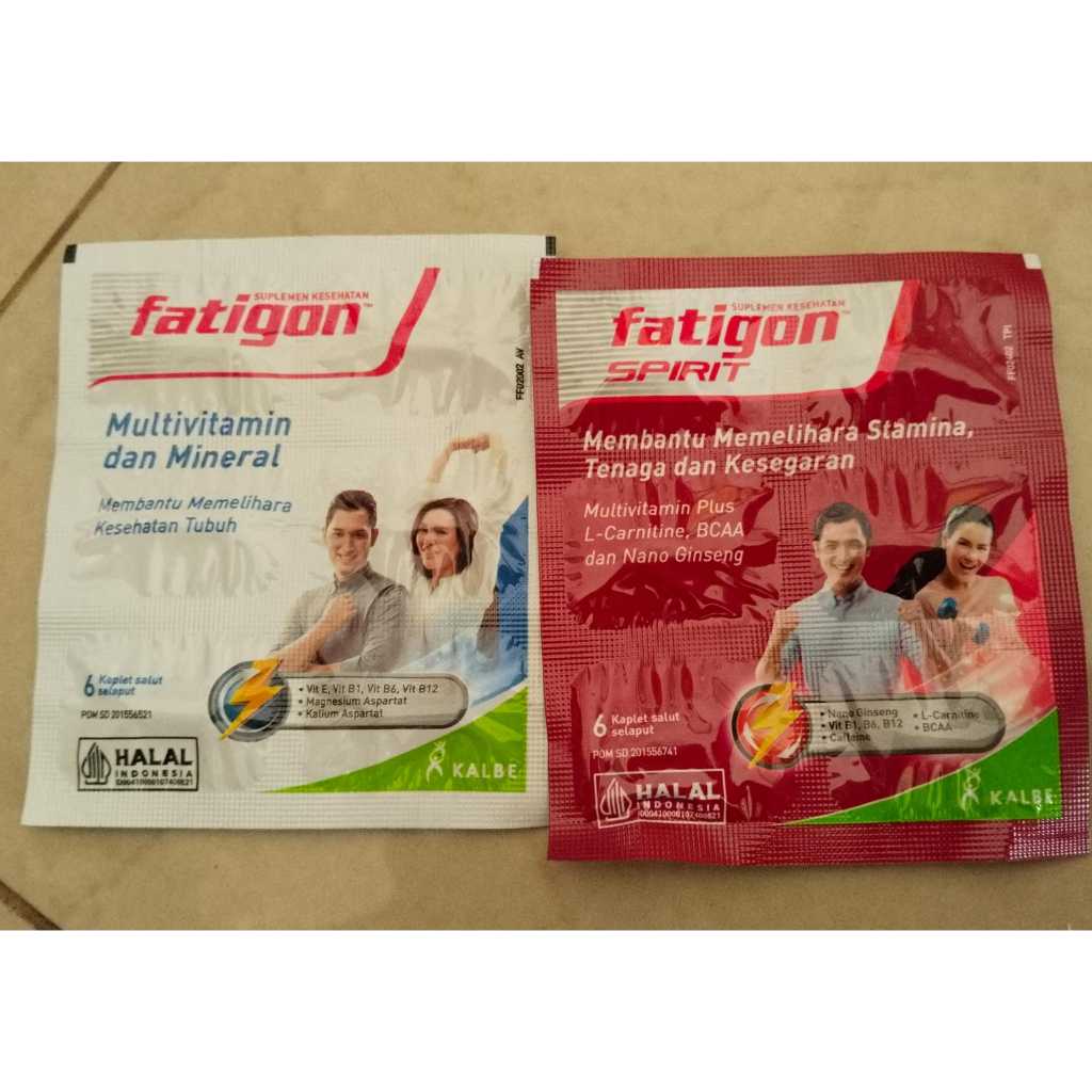 FATIGON MULTIVITAMIN DAN MINERAL DAN FATIGON SPIRIT