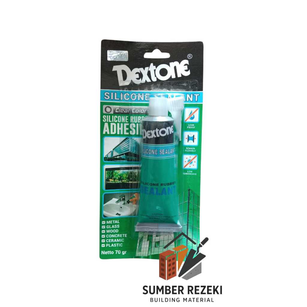 Lem Sealant Odol 30GR/70GR Lem kaca DEXTONE / Lem kaca aquarium / lem kaca silikon dextone murah