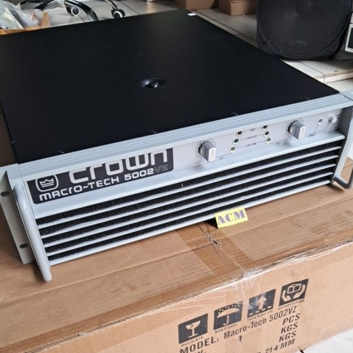 POWER AMPLI CROWN MACRO TECH 5002VZ STEREO 2 CHANNEL 5002 VZ