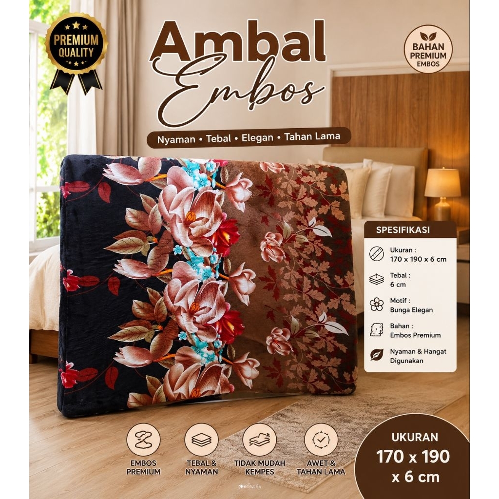Ambal Embos Malaysia Tebal 6cm