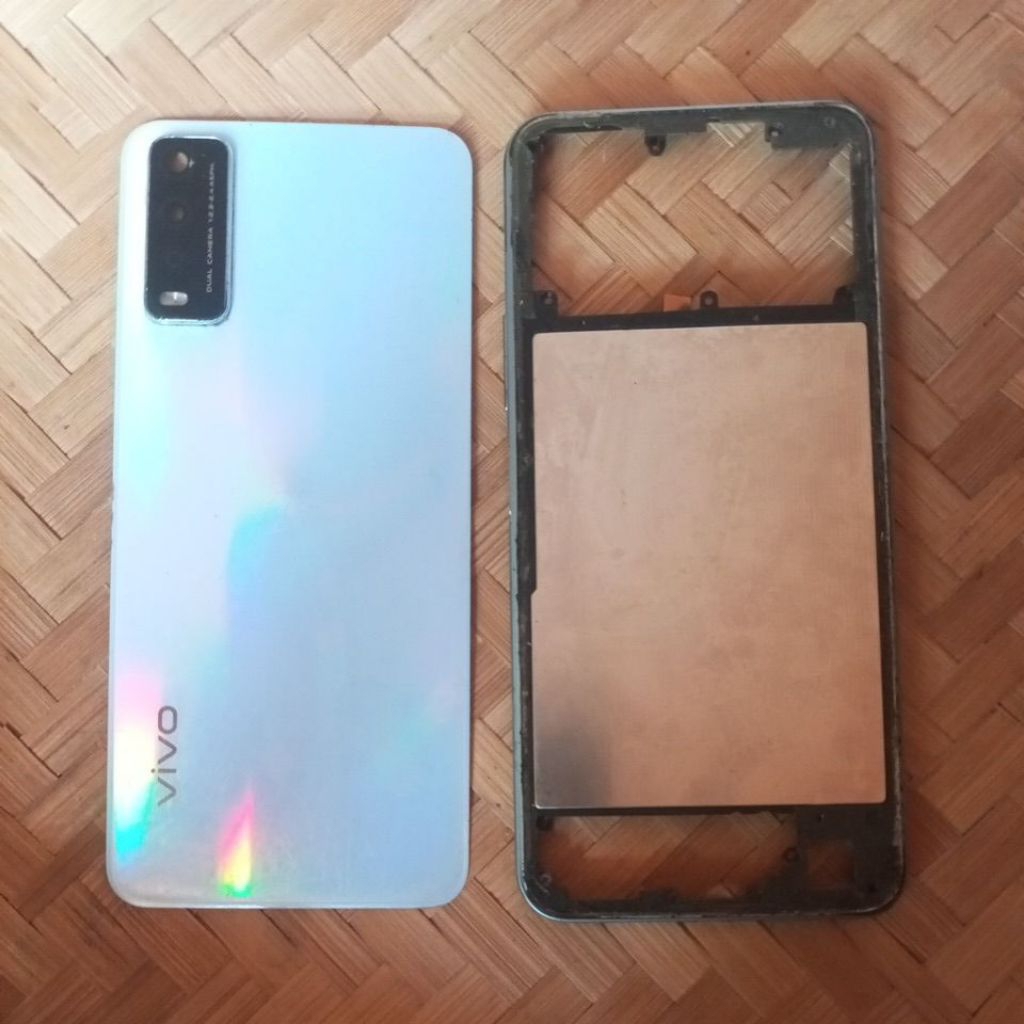 backdoor bezel pingerfrint vivo y 12s ori copotan
