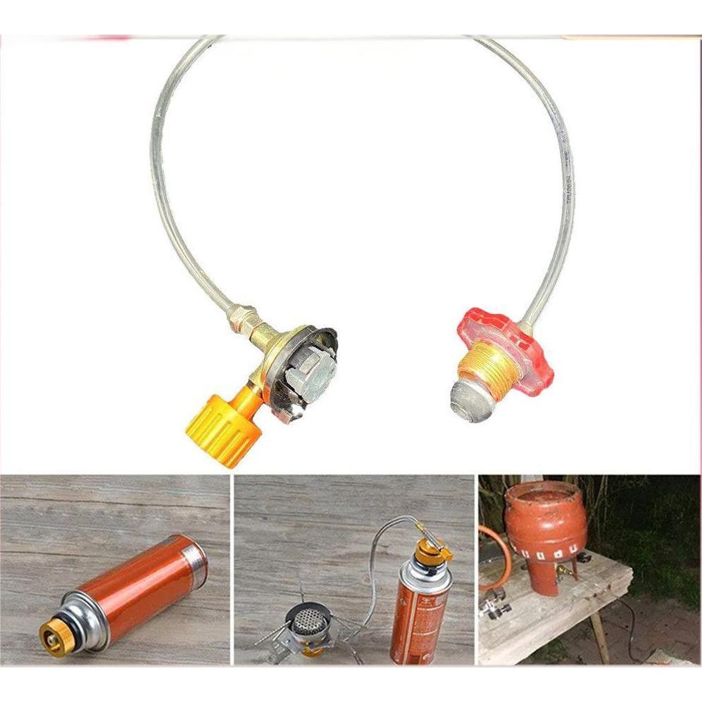 1pc Pipa penghubung pengisian gas Selang Pemanjang Kompor Alat Refil Gas Canister Selang Canister Ca