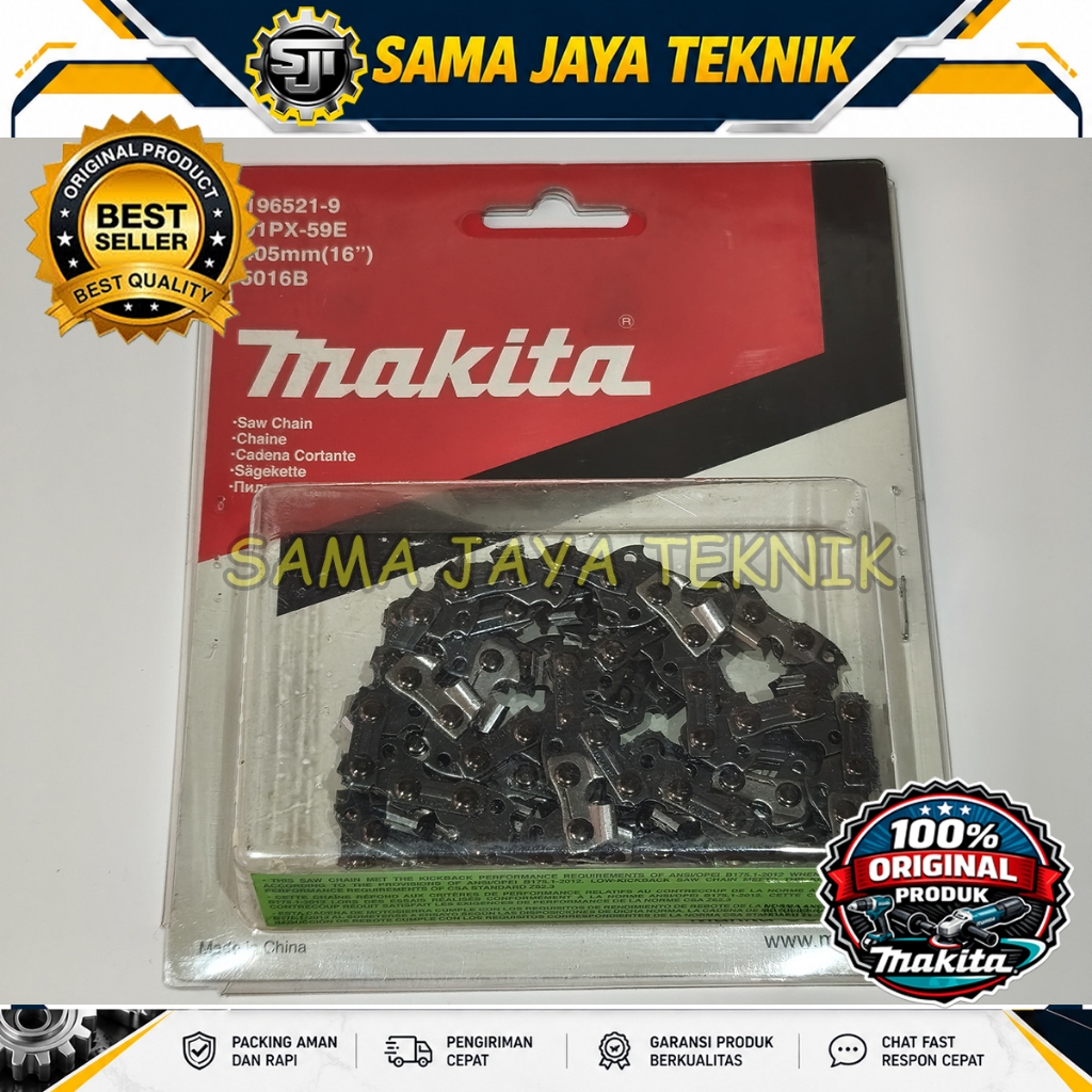 RANTAI/RANTE CHAINSAW SENSO 16" UNTUK MAKITA 5016B (196521-9)
