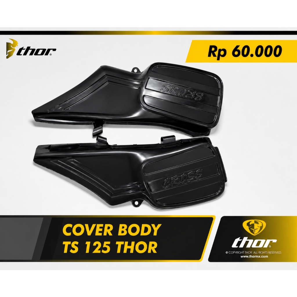 Cover Body TS 125 Thor | Cover Body Samping TS 125 Suzuki Classic | Body Motor TS 125 Plastik Tebal
