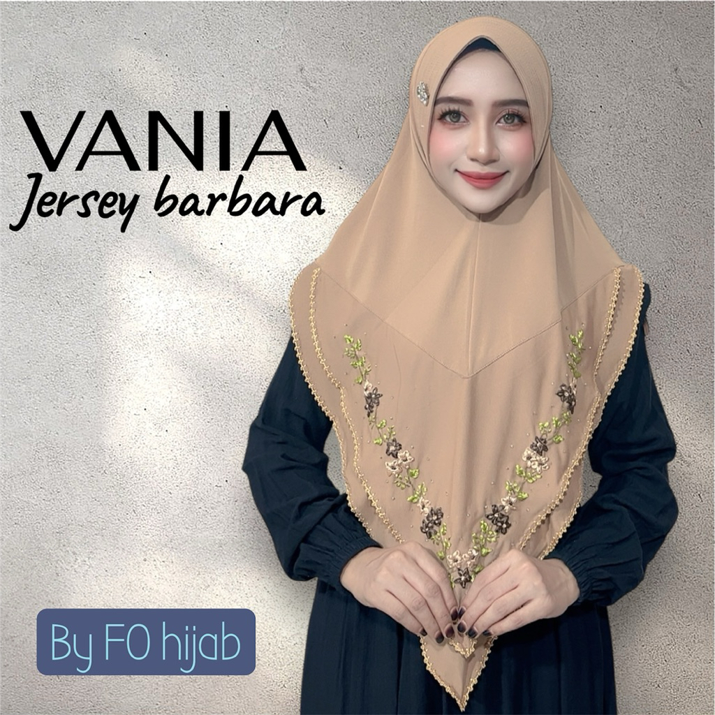 Jilbab instan Vania  renda cantik mewah ory FO hijab wanita muslim dewasa