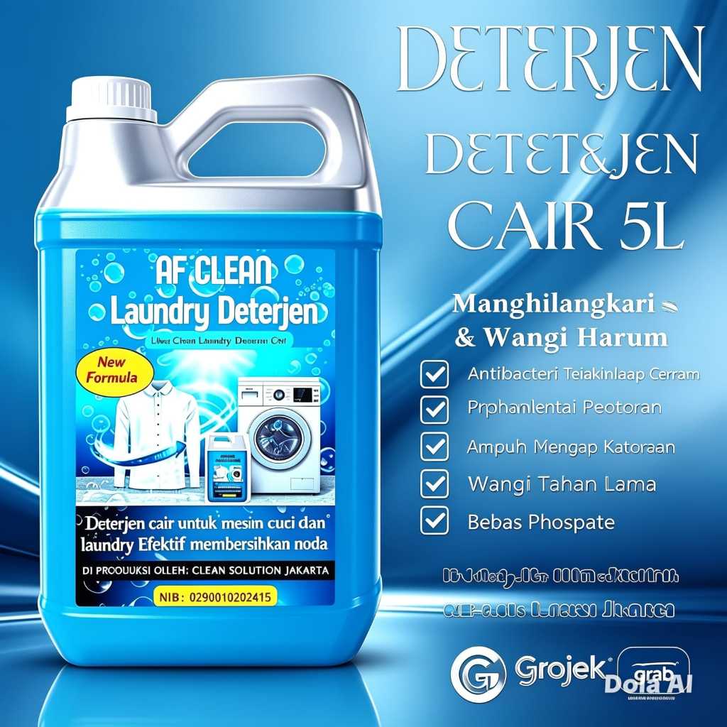Detergen Cair Laundry Wangi 5 Liter / Deterjen liquid Deterjen Laundry Cair 5 LITER