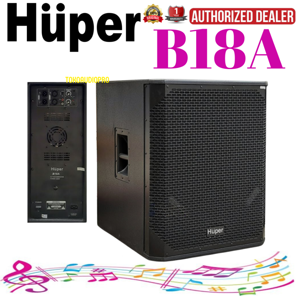 Subwoofer Huper B18A 18-inch Aktif Subwoofer Huper B-18A Original Huper
