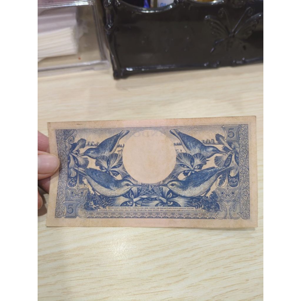 Uang kuno Indonesia 5 rupiah tahun 1959