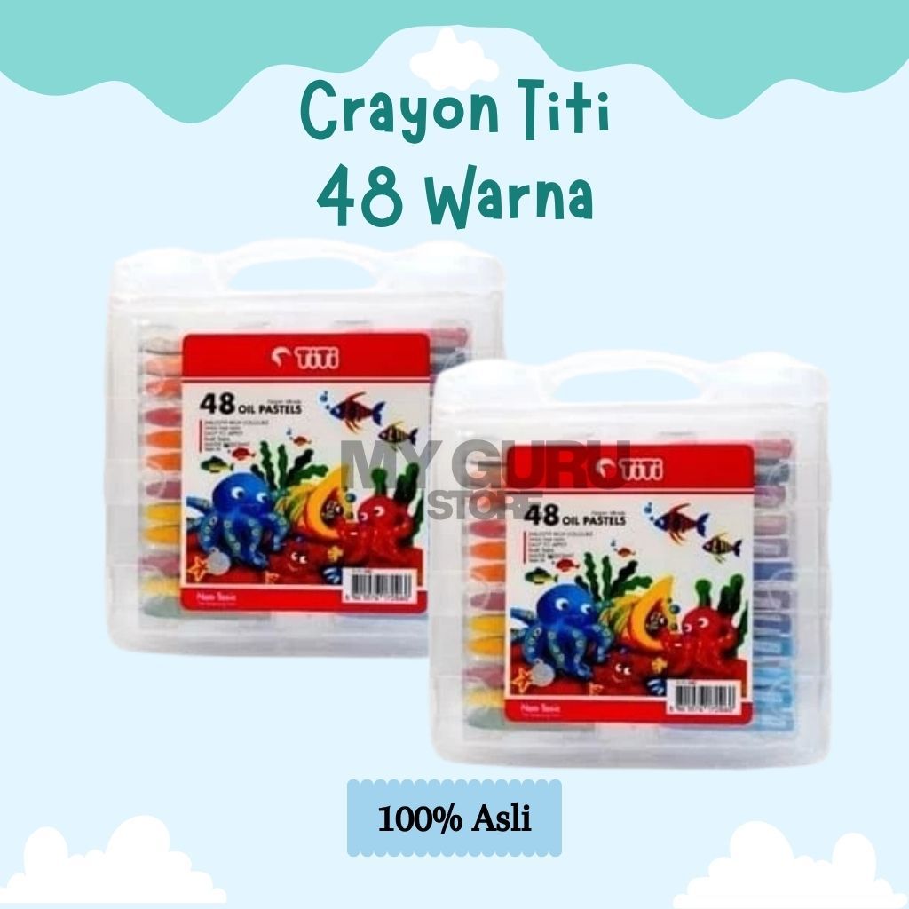 [SET] CRAYON OIL PASTEL TITI 48 WARNA / KRAYON OIL PASTEL TITI 36 WARNA / CRAYON TITI