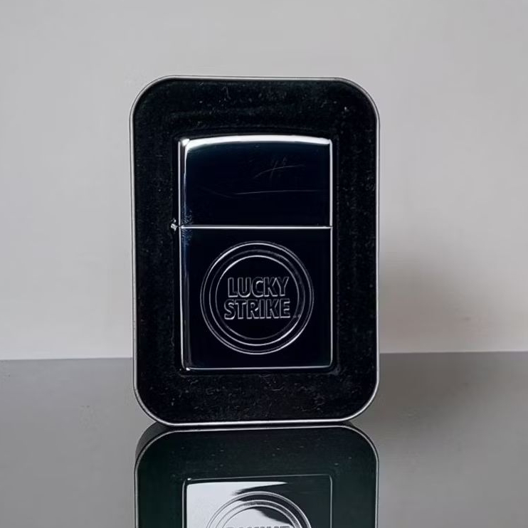 ZIPPO 250LS 498 LUCKY STRIKE BULLSEYE OFFICIAL LICENSED PRODUCT TAHUN 1998