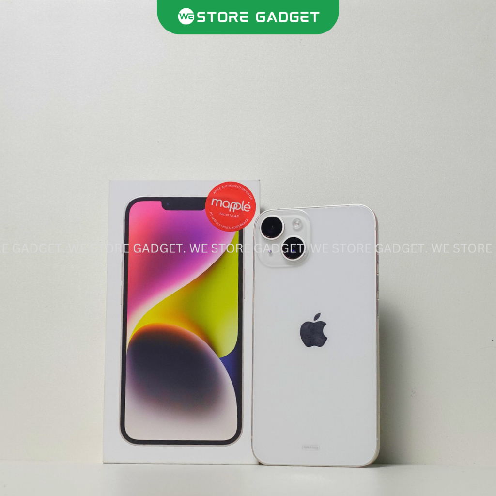 iPhone 14 ex iBoX 128GB BH100% SECOND/BEKAS FULLSET ORIGINAL
