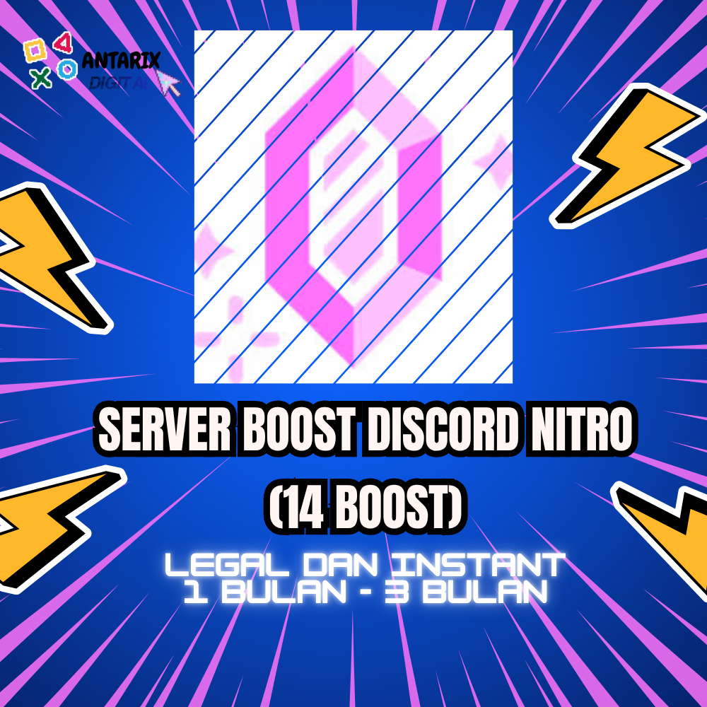 Jasa Server 14 Boost Discord Nitro - 1 Bulan / 3 Bulan - HIGH QUALITY / INSTANT
