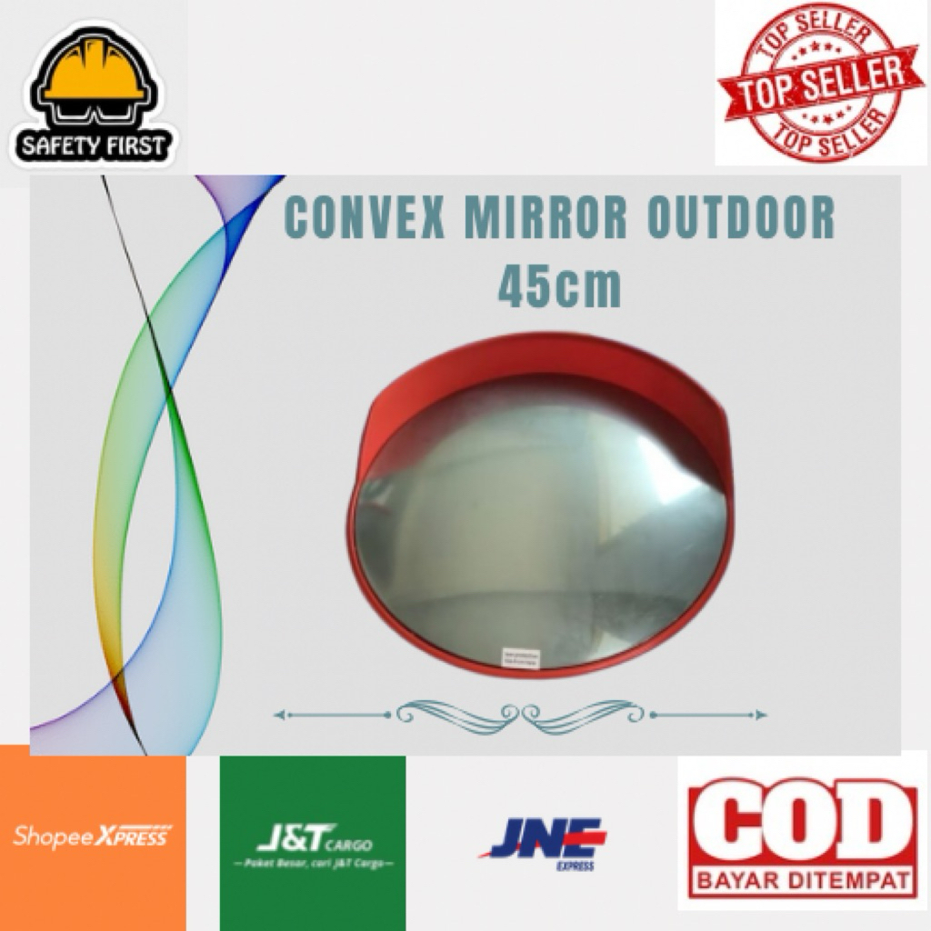 JUAL CONVEX MIRROR OUTDOOR 45cm / CONVEX MIRROR OUTDOOR 45cm / KACA CEMBUNG 45cm / JUAL KACA JALAN 4