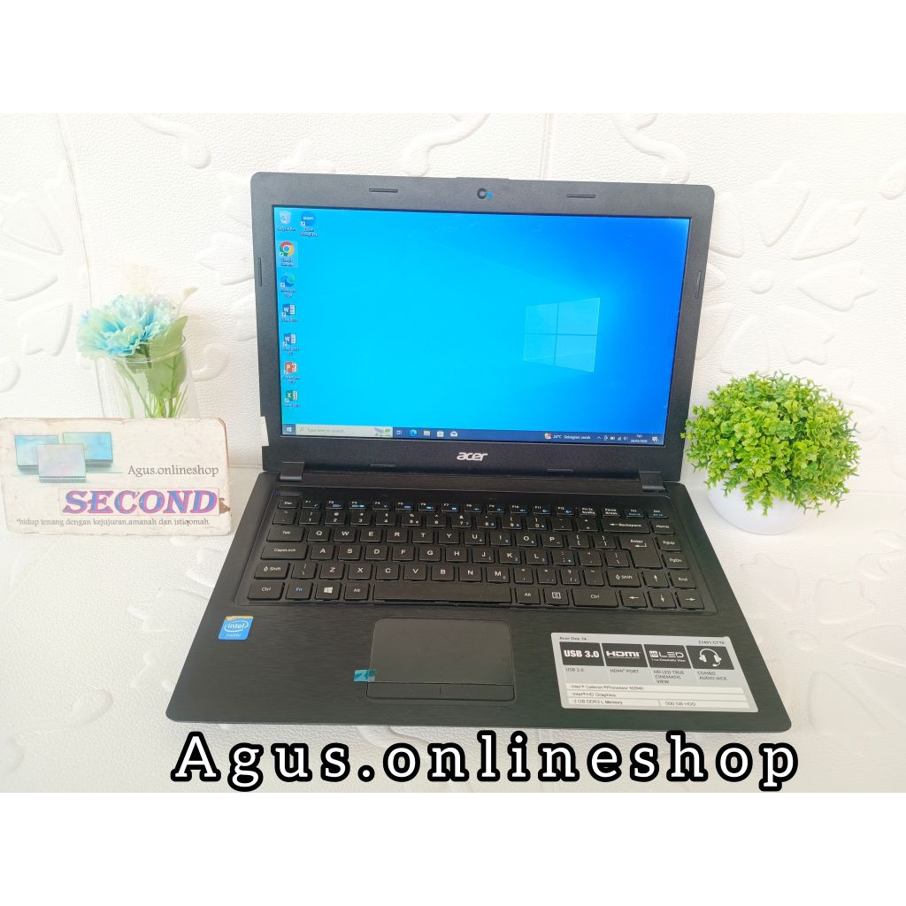 Laptop Acer aspire Z1401 Celeron N2840 Ram 4gb hardisk 500gb