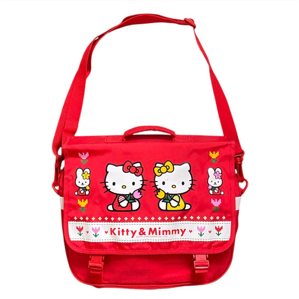 [Rare] Vintage Sanrio Hello Kitty 3-Way Messenger Bag / Backpack / Shoulder Bag Tas Anak Dewasa