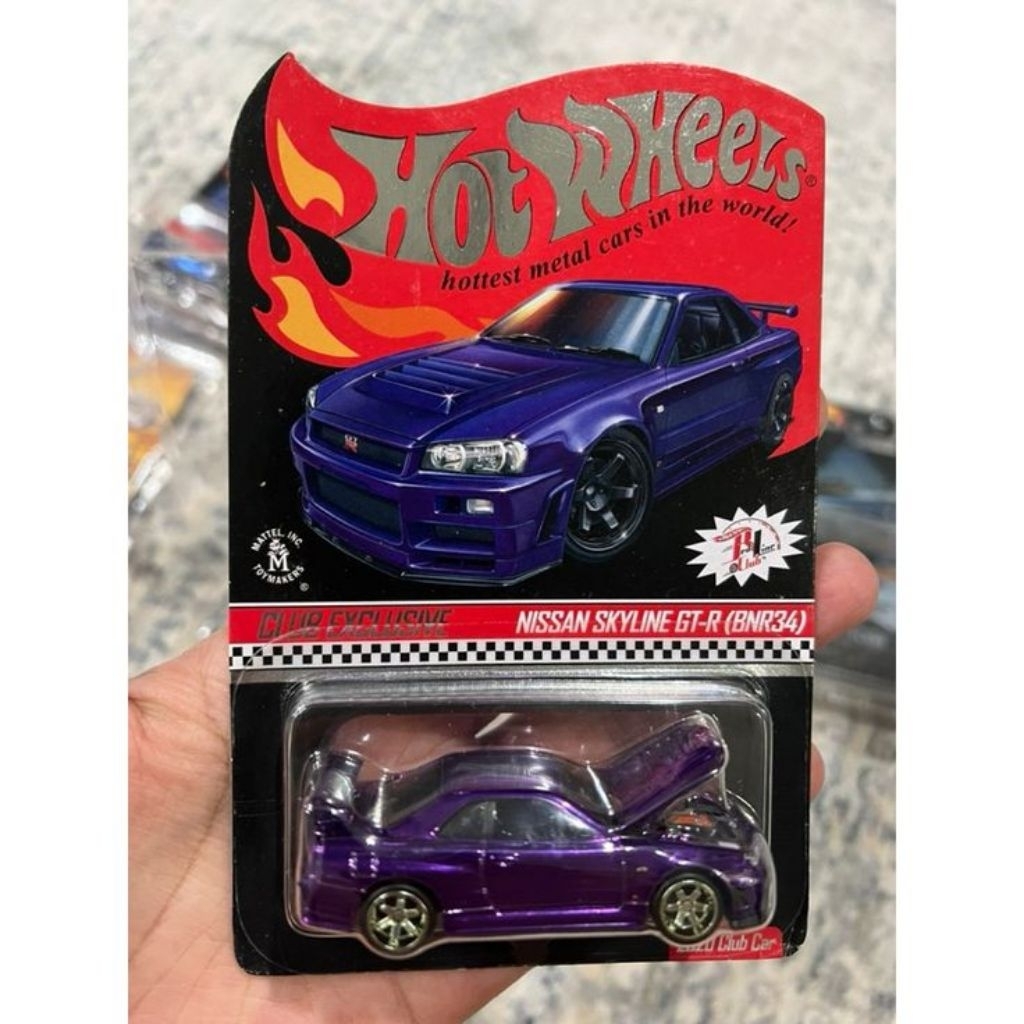 Hot Wheels Rlc nissan skyline r34 blue