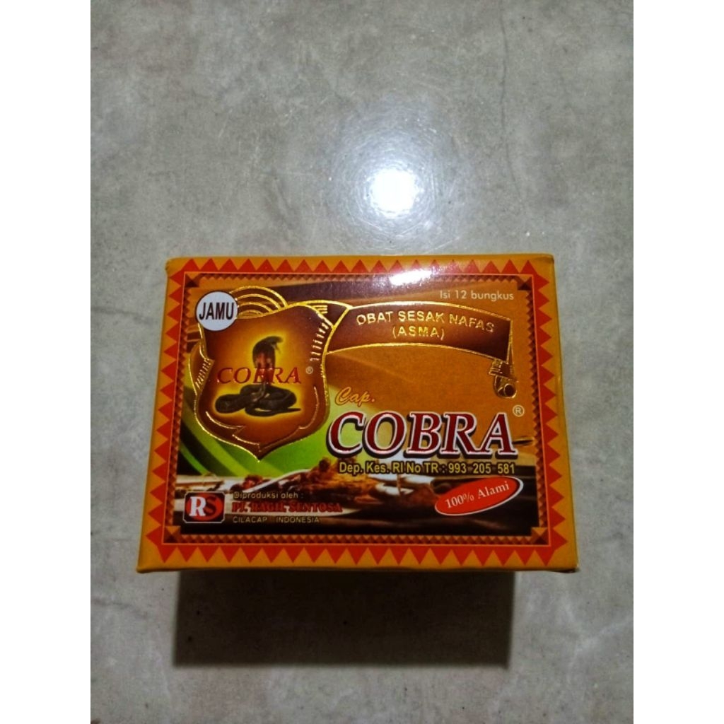Jamu Cobra Sesak Nafas Serbuk Original isi 12