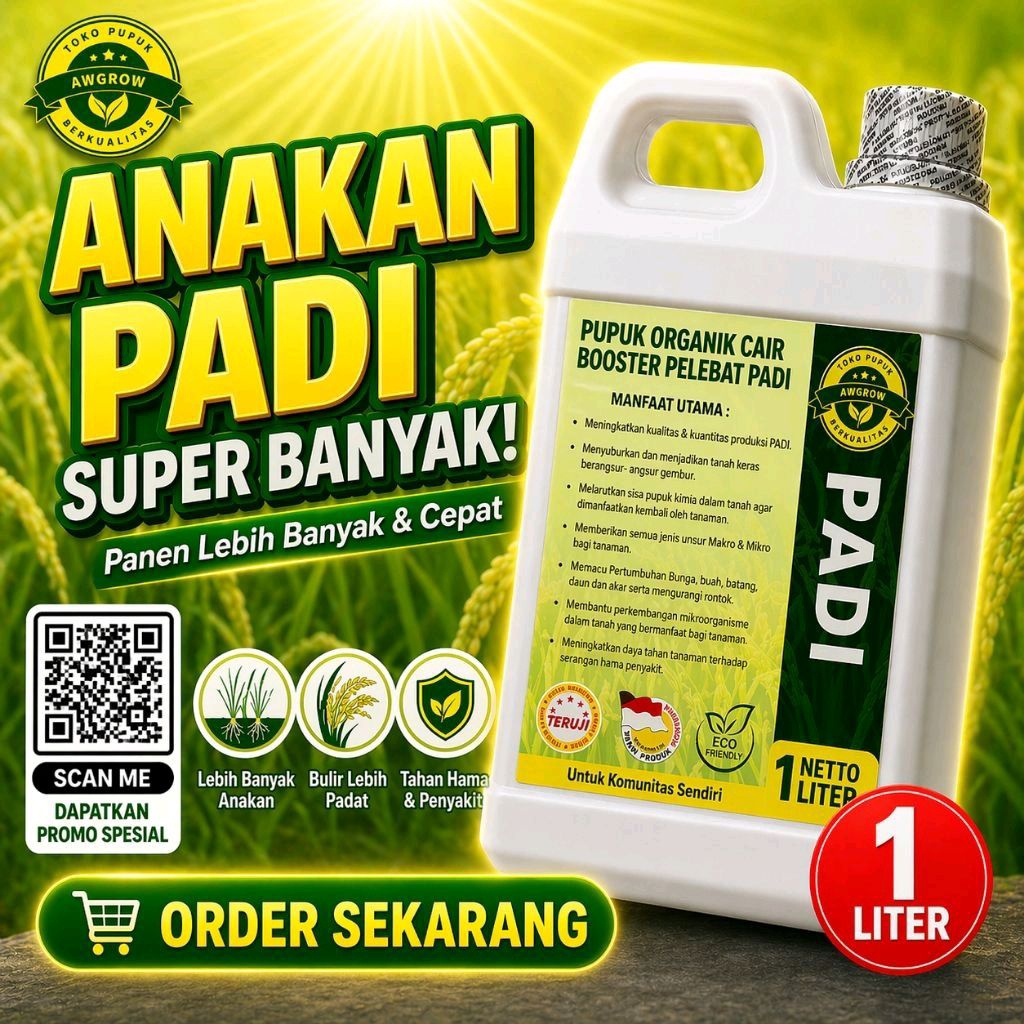 Pupuk Padi Pupuk Cair Pelebat Padi Pupuk Organik Padi Pupuk Memperbanyak Anakkan Padi