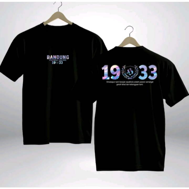 Kaos bandung 1933 atasan t-shirt pria wanita distro unisex cotton combed 30s  100% Cotton Combed 30S