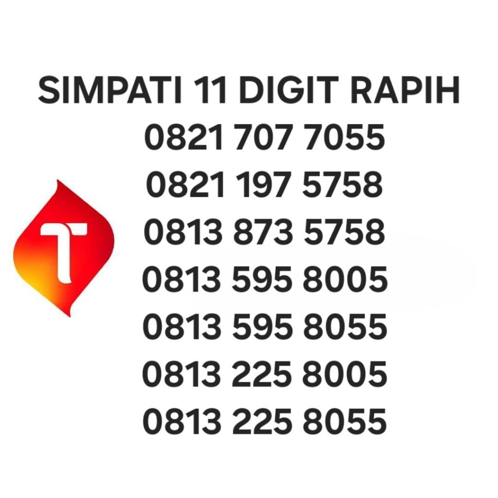NOMOR CANTIK SIMPATI 11 DIGIT SERI BOS & JOS RAPIH MAJU MAPAN MURAH - O82x 707 7055 - 082x 197 5758