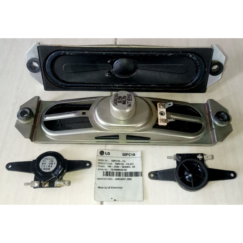 1 Paket (Speaker + Tweeter) TV LG Plasma seri 50PC1R-TH