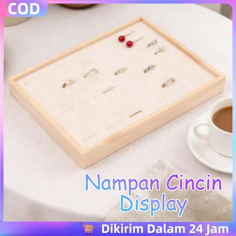 48-Bit Tempat Pajangan Cincin Display Minimalis Tempat Cincin Display Stylish Tempat Display Cincin 