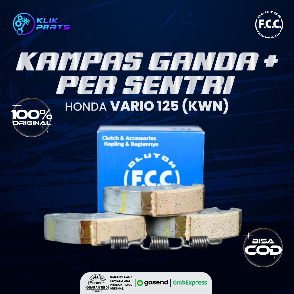 Kampas Ganda + Per Sentri FCC Vario 125 KWN Original FCC 100%