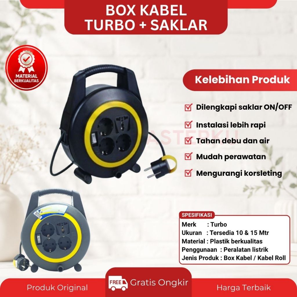 Rol Kabel Listrik / Gulungan Kabel Stop Kontak / Kabel Roll