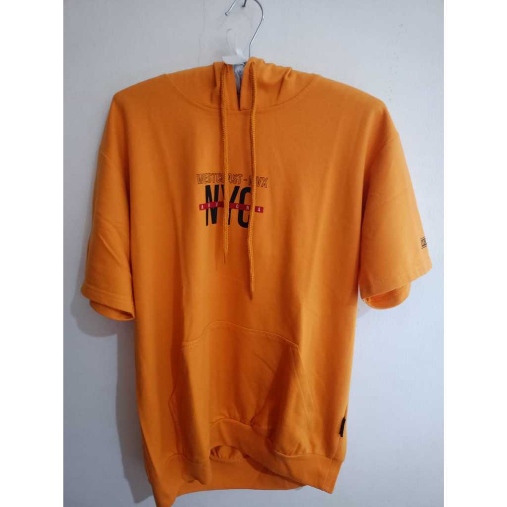 Preloved Baju Wanita Arizona Jeans NYC Ada Kupluk Kuning Ukuran M
