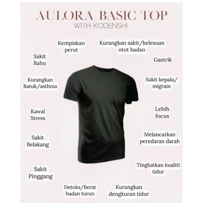 Top basic Aulora kaos kesehatan pria wanita
