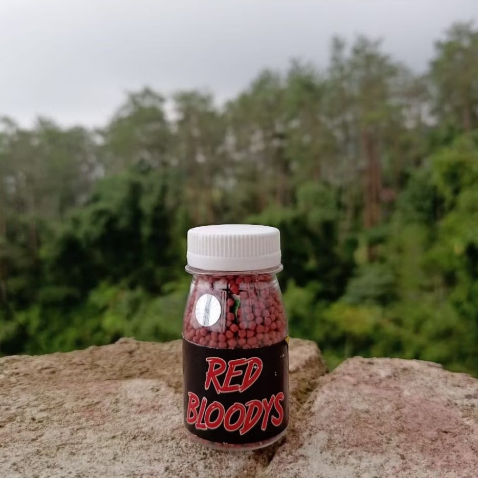Pelet Red Bloodys Pakan Ikan Channa Red Maru, Limbata, Auranti, Stewarti, Andrao, Barca, Pulchra, As