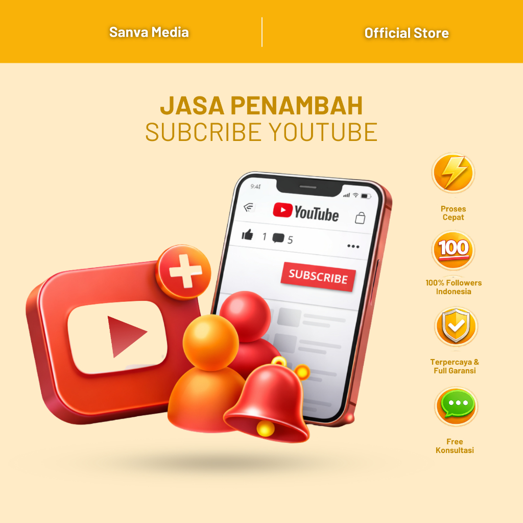 Jasa Penambah Subscriber Youtube Permanen | Privasi Aman Dan Terjaga