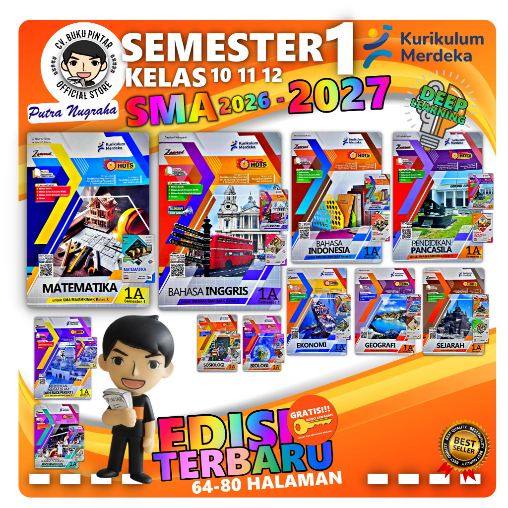 LKS SMA SMK KELAS 10 11 12 SEMESTER 1 2026-2027 Deep Learning KURIKULUM MERDEKA | Zamrud PUTRA NUGRA