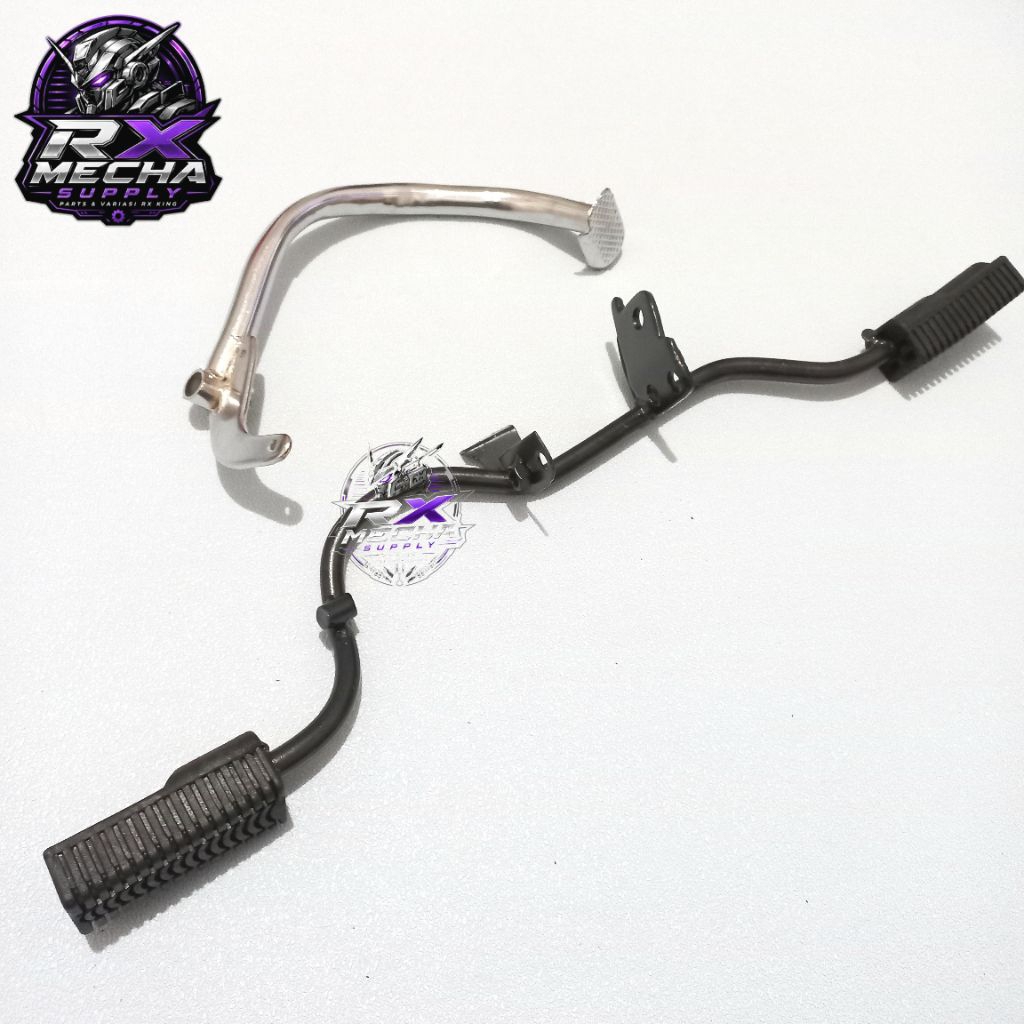 Besi barstep rx king + Step depan karet + Pedal rem rx king 1997-2008