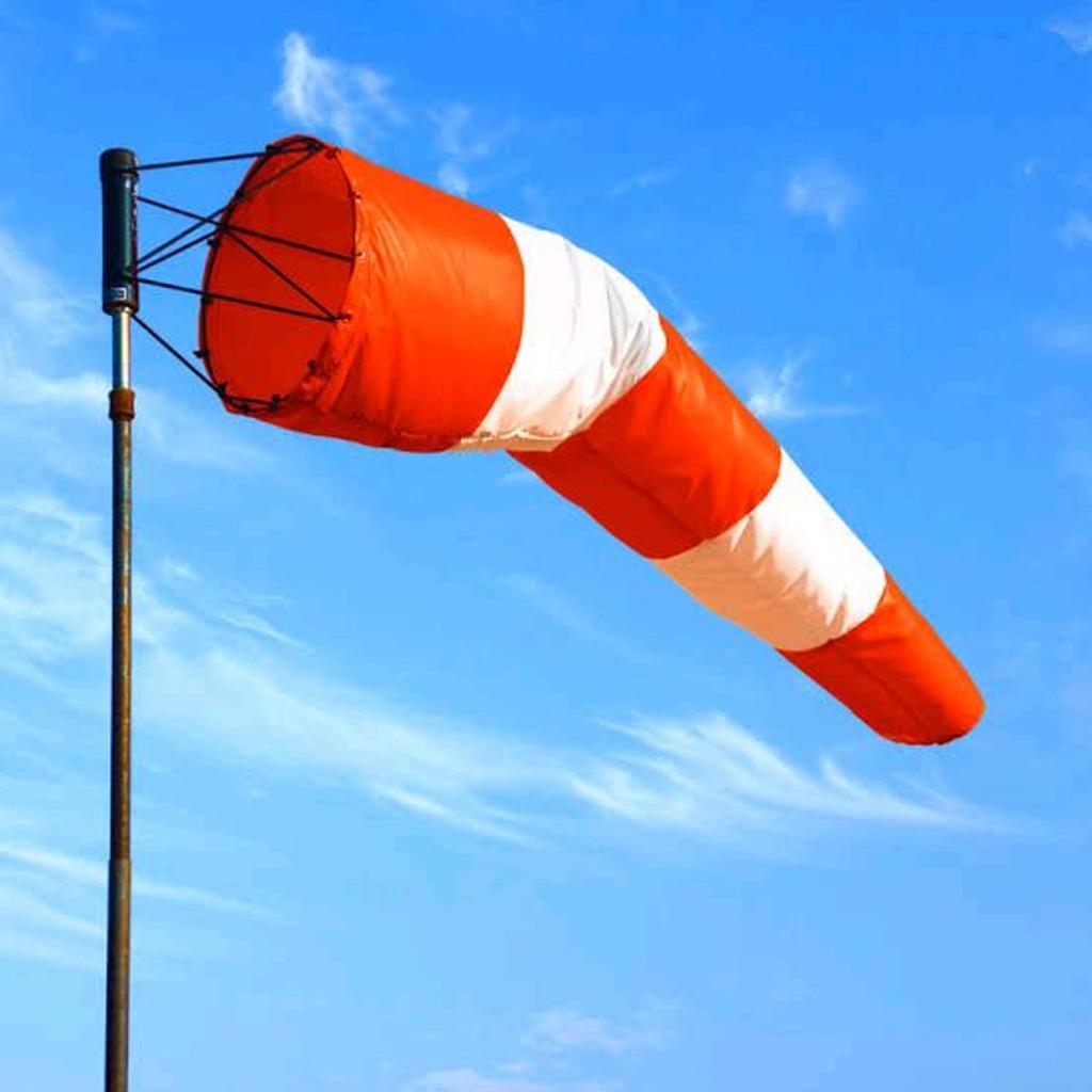 Windsock Orange Dan Putih