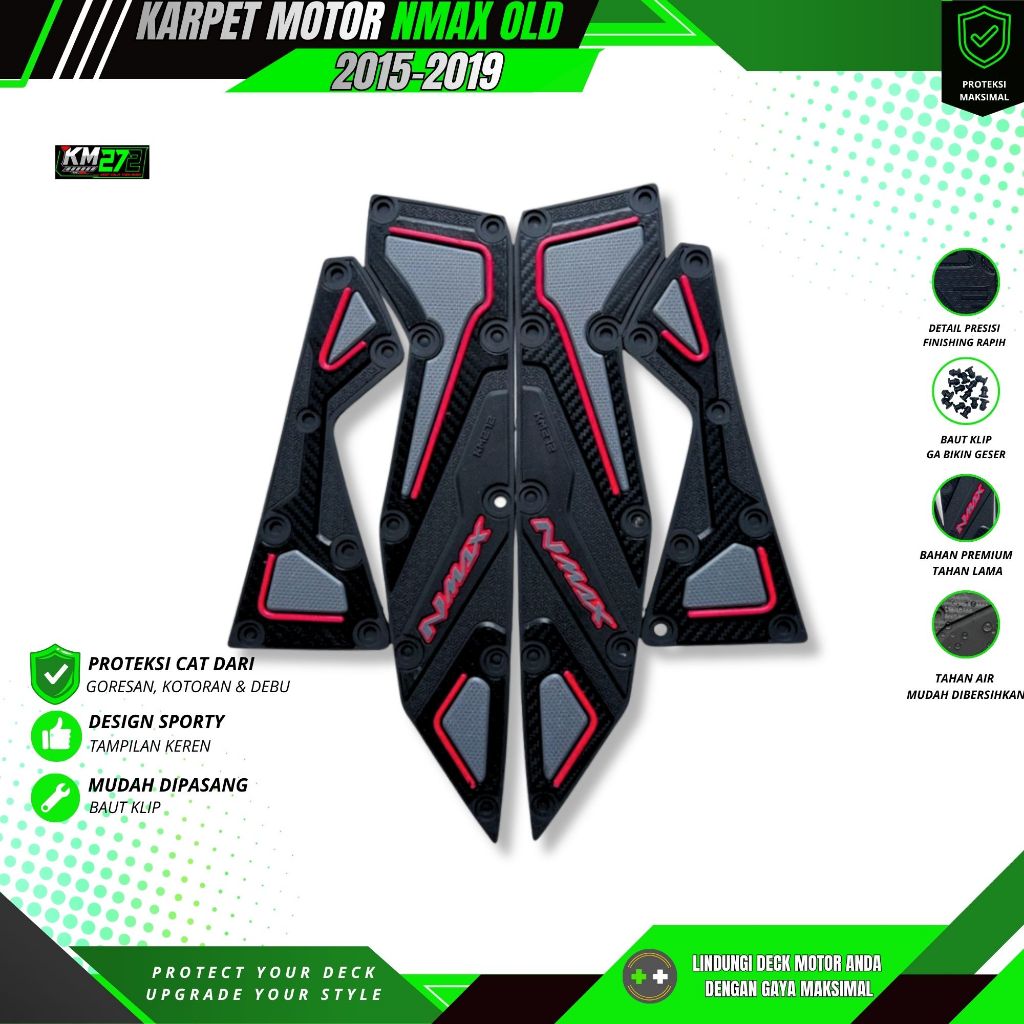 Karpet Motor Nmax Old - Karpet Nmax Thn 2015 sd 2019 - Alas Kaki Nmax