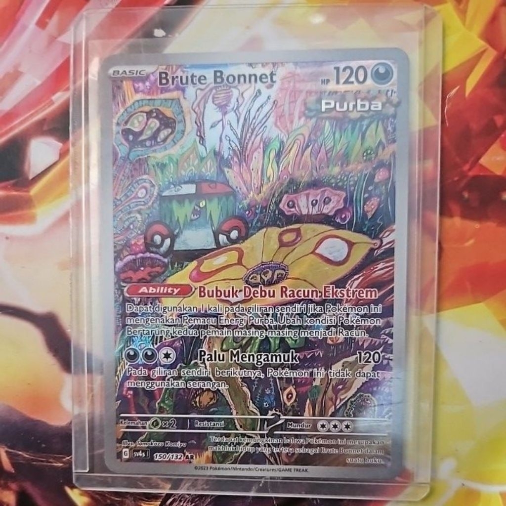 kartu pokemon tcg indonesia pertemuan paradoks sv4s ar brute bonnet 150