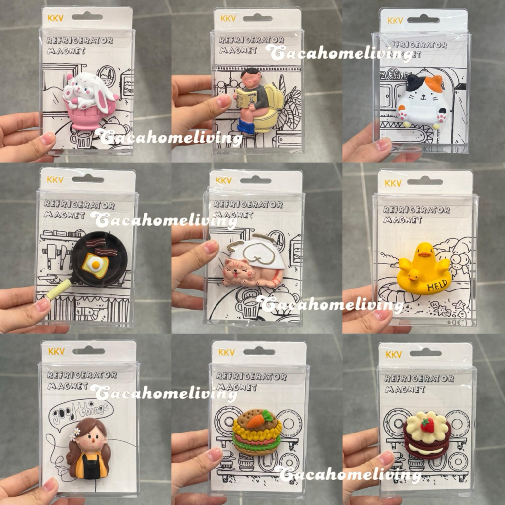 KKV - Refrigerator Magnet / Magnet Kulkas / Hiasan Kulkas Cartoon Animal & People Daily Life KKV Col
