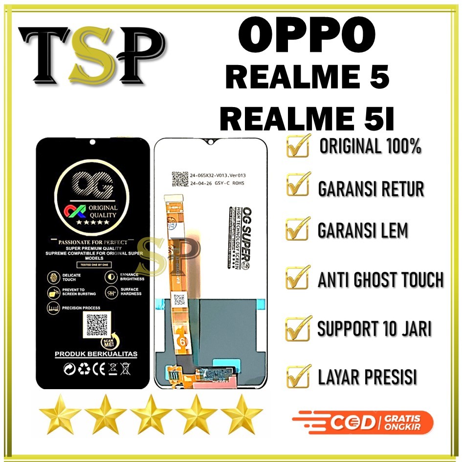 LCD TOUCHSCREEN REALME 5 / REALME 5I ORIGINAL 100%