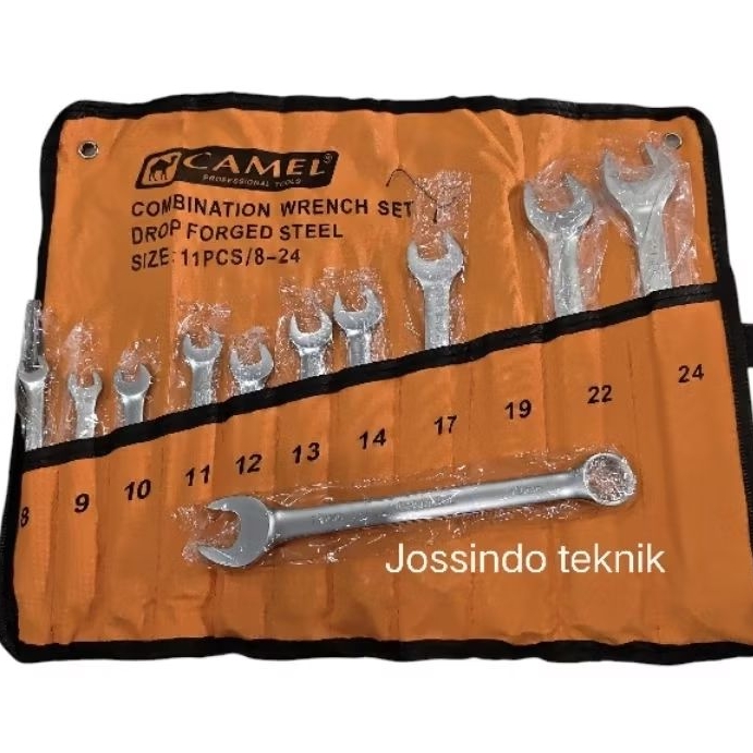 Camel kunci ring pas set 11pcs (8-24) / kunci ring pas set 11pcs camel