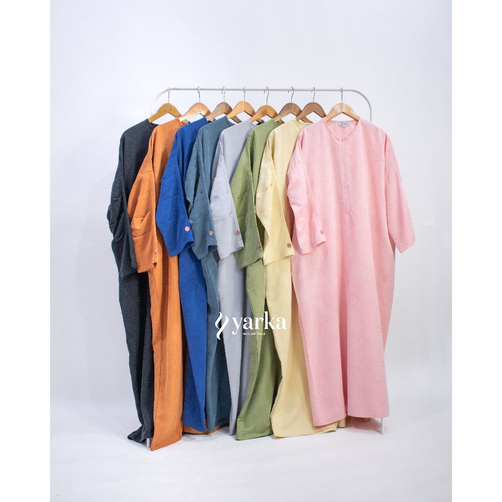 NOOREN ABAYA Cotton Sandwash Jaguard Yarka Indonesia