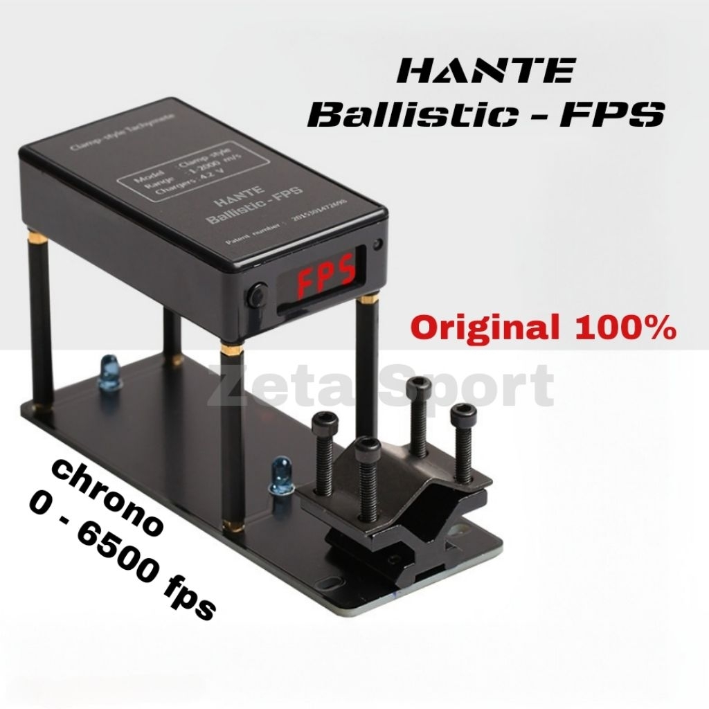 Chrono HANTE Ballistic FPS 2026 Original 100% | Chronograph Ballistic Speed Tester | Alat Ukur Kecep