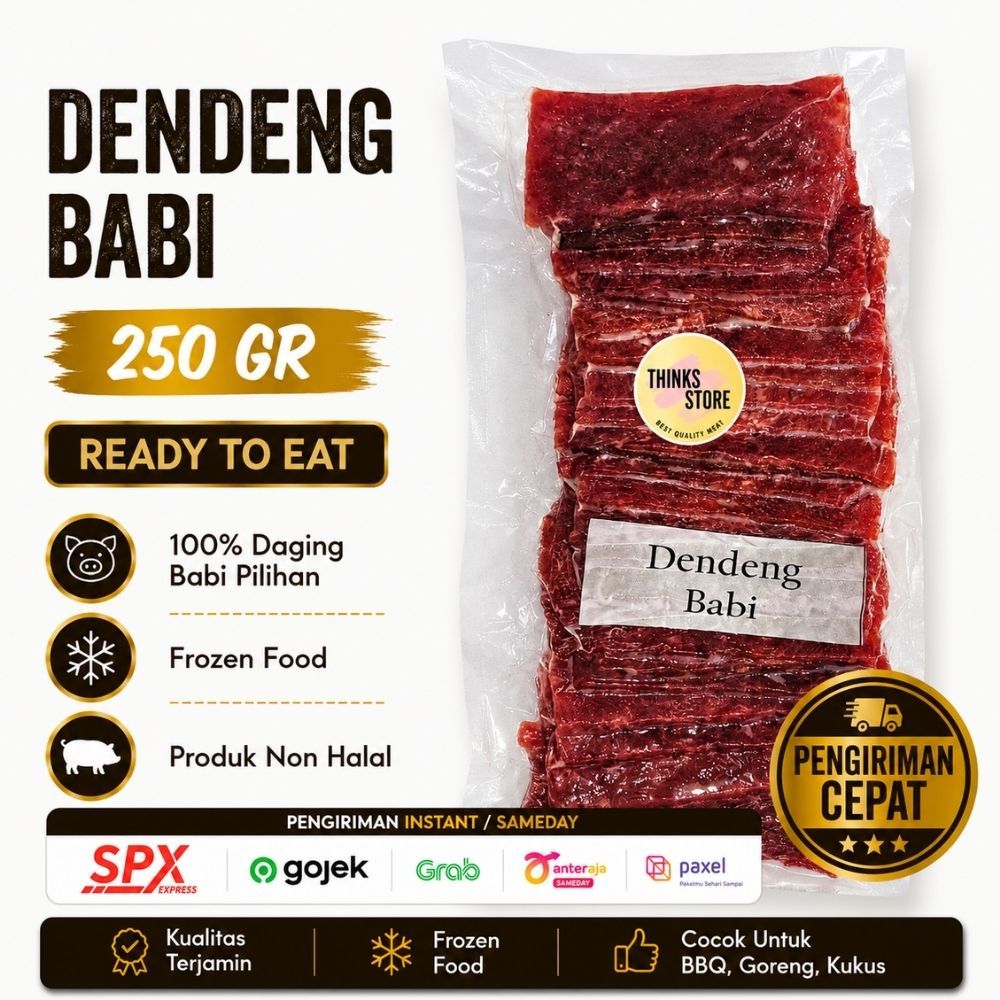 Dendeng Bali - Jerky Meat - Dendeng Babi - Dendeng Ayam Bali 250 Gram
