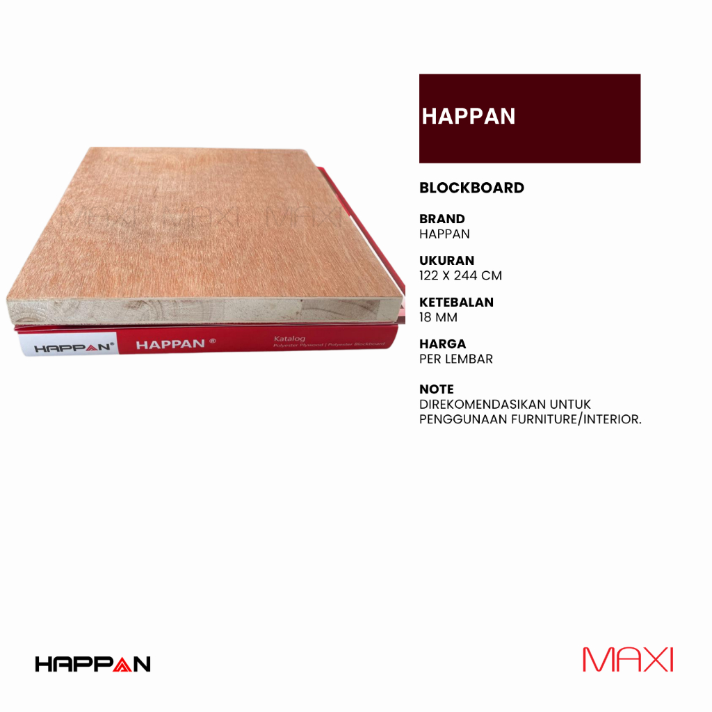HAPPAN I OXWOOD | - Blockboard I Blockmine Series - 122 x 244 cm - 15mm I 18mm
