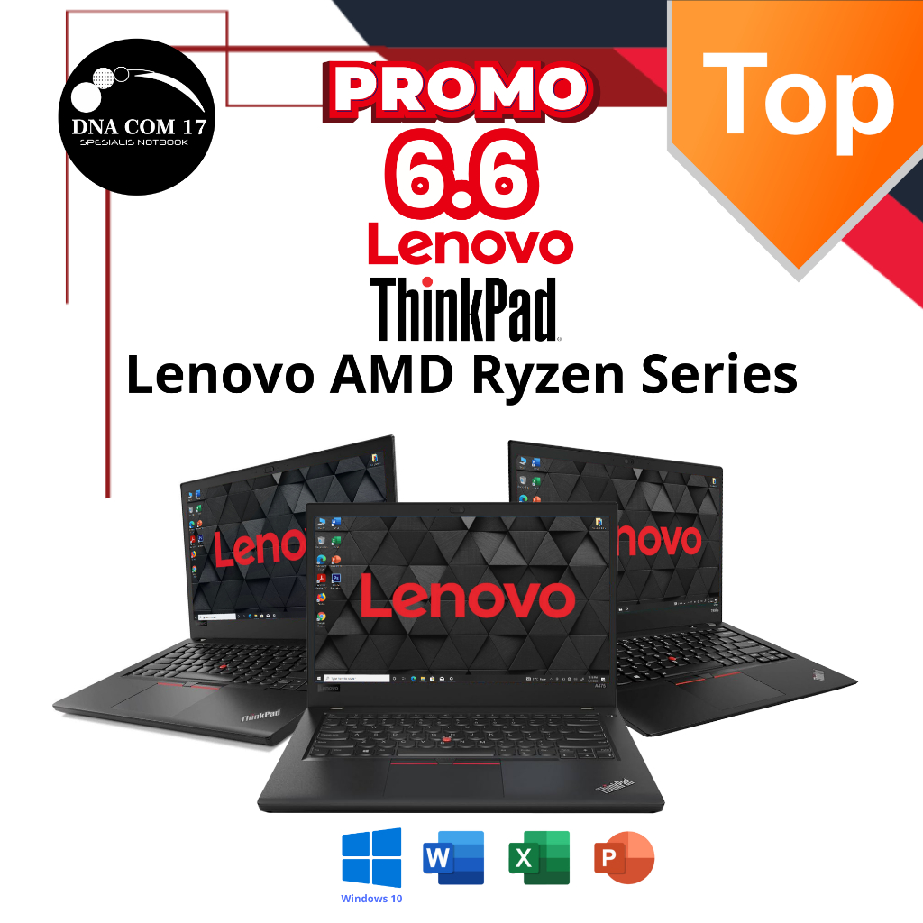 Lenovo Thinkpad X13 / L14 / T14 / T14s AMD Ryzen 5 / 7 | Mulus / Second / Original / Berkualitas / B