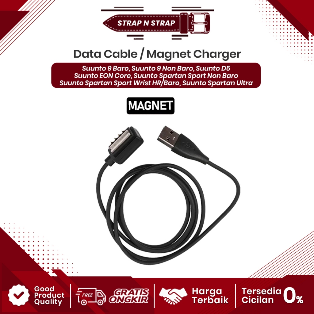 Kabel Data Kabel Charger Charging Cable Type MAGNET Suunto Spartan Sport Non Baro Suunto 9