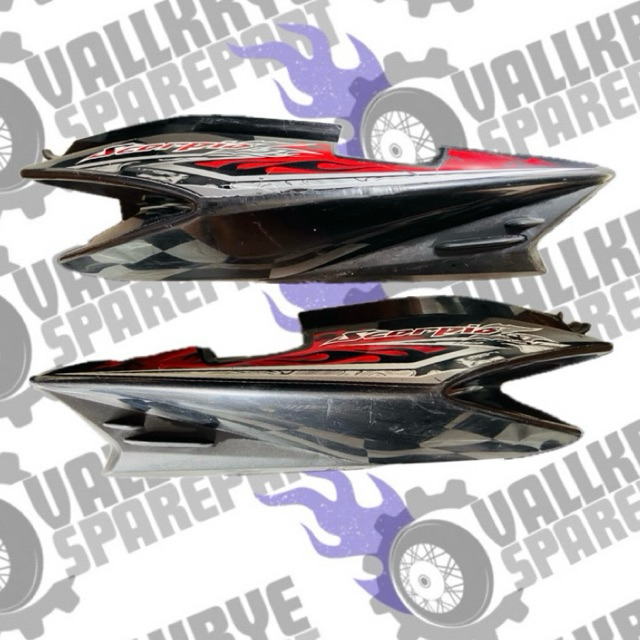 Vallkrye Sparepart - BODY SAMPING BELAKANG YAMAHA SCORPIO Z NEW -(SATU SET) - ORIGINAL SECOND