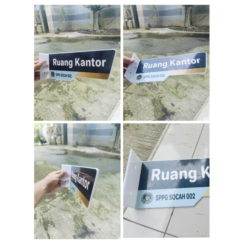 AKRILIK SIGN NAMA PINTU /PENANDA PINTU SPPG / MBG /BADAN GIZI